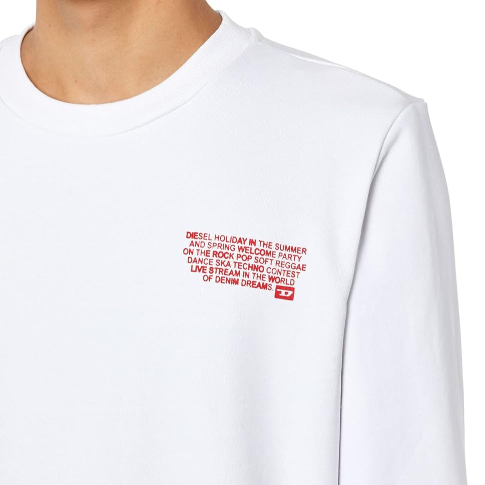 Diesel Ginn Sweatshirts – Wit – Heren