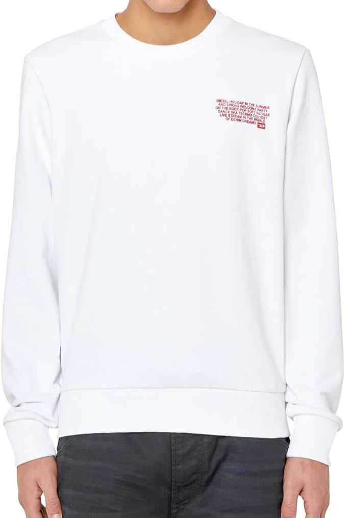 Diesel Ginn Sweatshirts – Wit – Heren