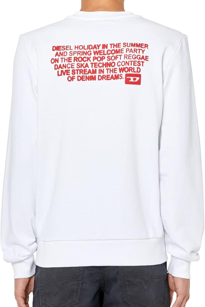 Diesel Ginn Sweatshirts – Wit – Heren