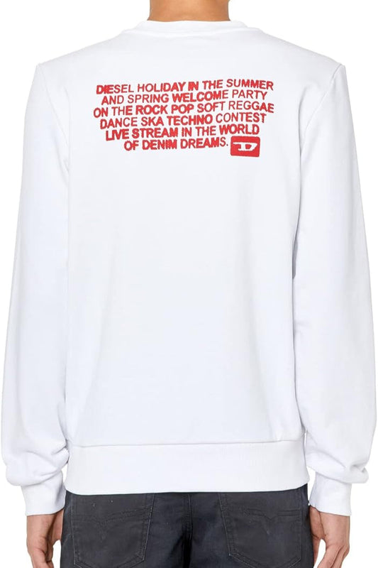 Diesel Ginn Sweatshirts – Wit – Heren