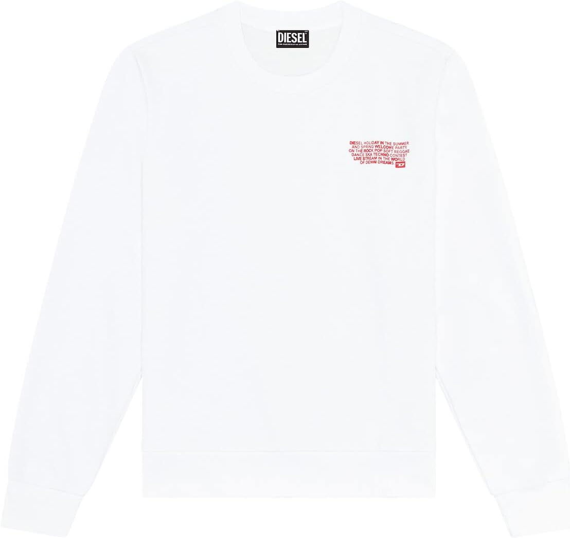 Diesel Ginn Sweatshirts – Wit – Heren