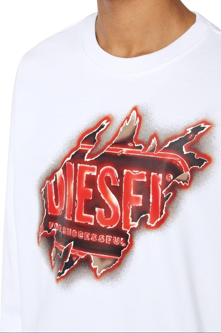 Diesel Sweatshirt – Wit – Heren