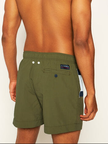 Tommy Hilfiger Zwemshort – Groen/Wit/Rood – Heren