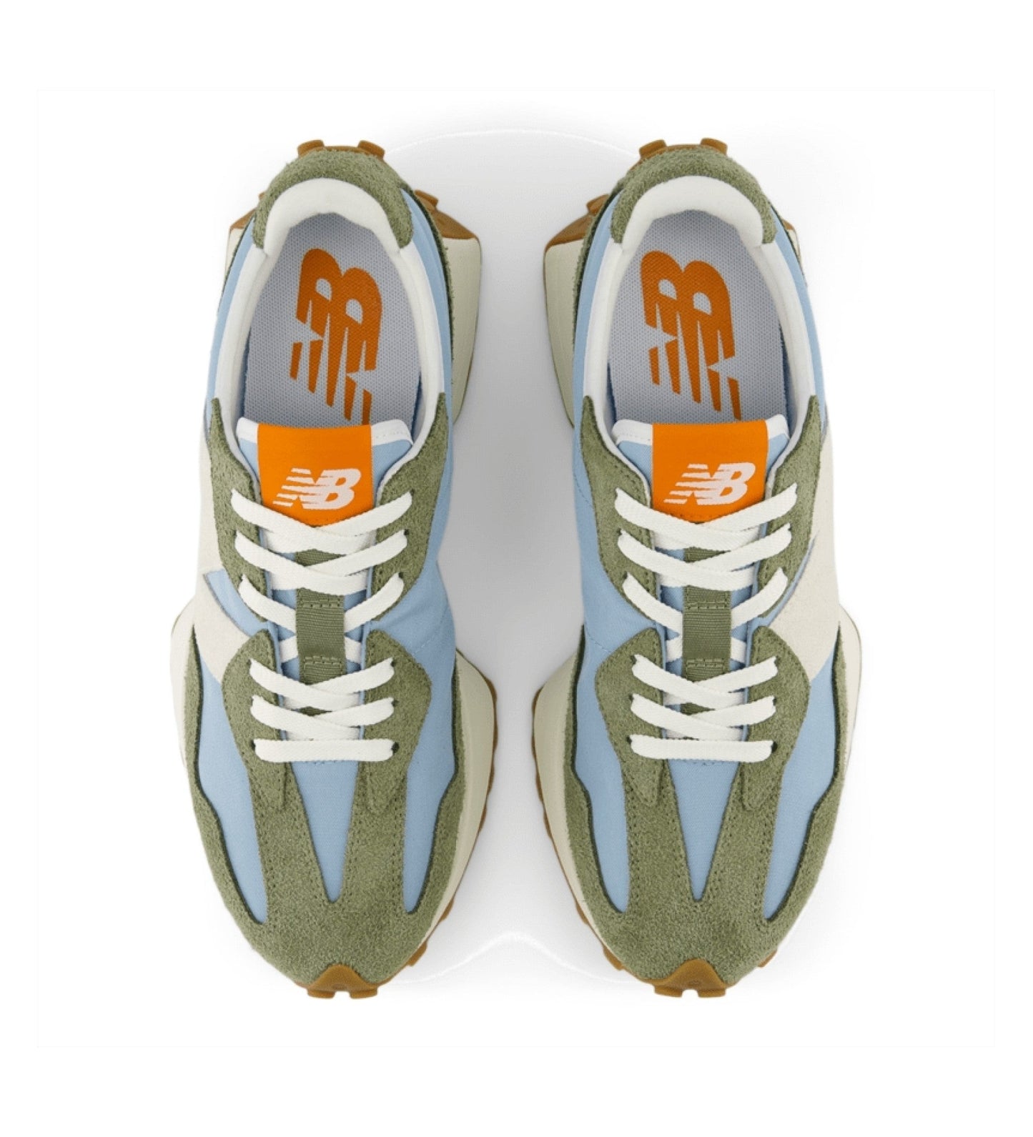 New Balance 327 Multicolor Sneakers – Groen/Blauw – Heren