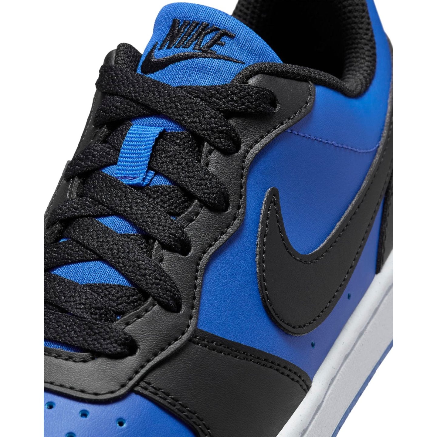Nike Court Borough Low Sneakers – Zwart/Blauw – Dames