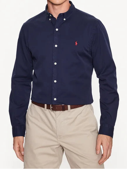 Ralph Lauren Overhemd – Marineblauw – Heren