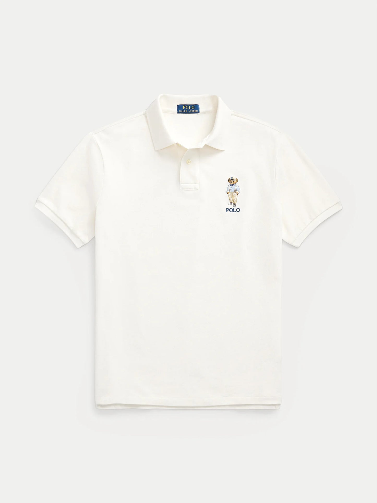 Ralph Lauren Bear Poloshirt – Wit – Heren
