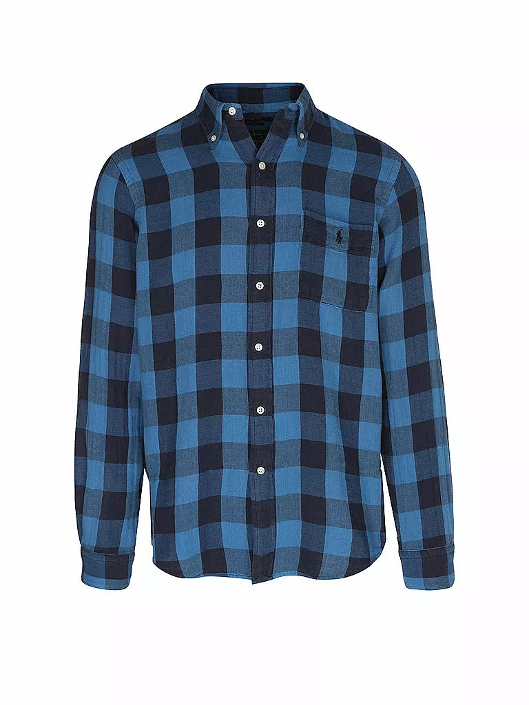 Ralph Lauren Geruit Overhemd – Blauw/Zwart – Heren