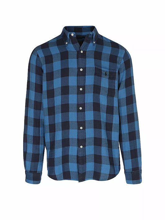 Ralph Lauren Geruit Overhemd – Blauw/Zwart – Heren