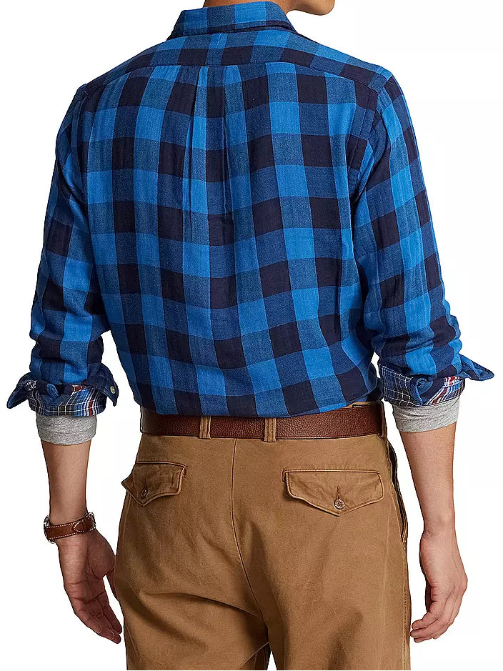 Ralph Lauren Geruit Overhemd – Blauw/Zwart – Heren