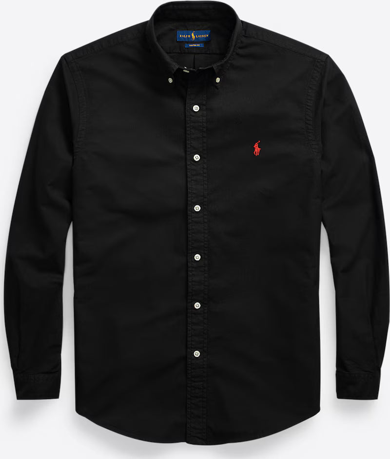 Ralph Lauren Oxford Overhemd - Zwart – Heren