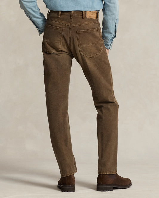 Polo Ralph Lauren x Naiomi Glasses Geborduurde Jeans – Gelimiteerde Editie - Bruin