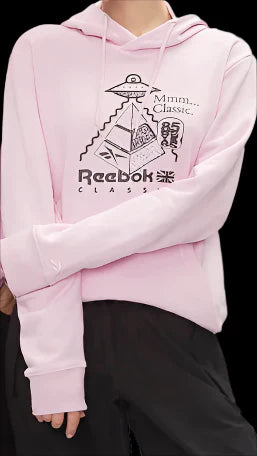 Reebok Classic Skateboard Hoodie – Roze