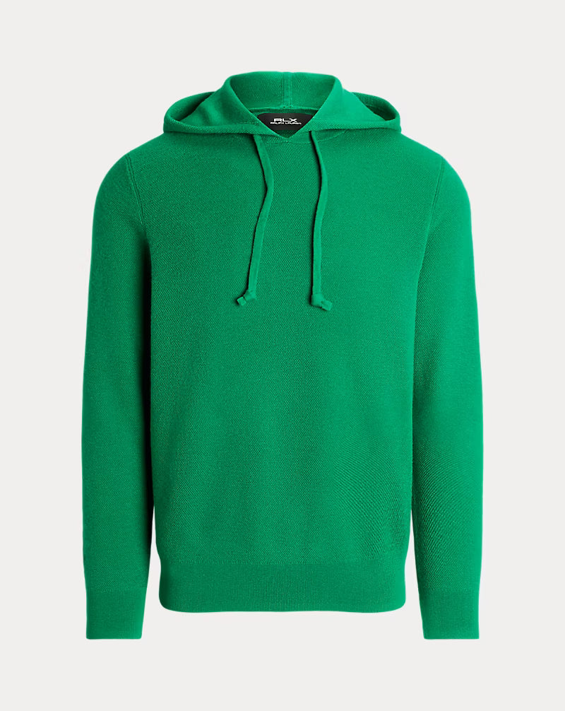 RLX Ralph Lauren Gebreide hoodie met mesh - Groen - Heren