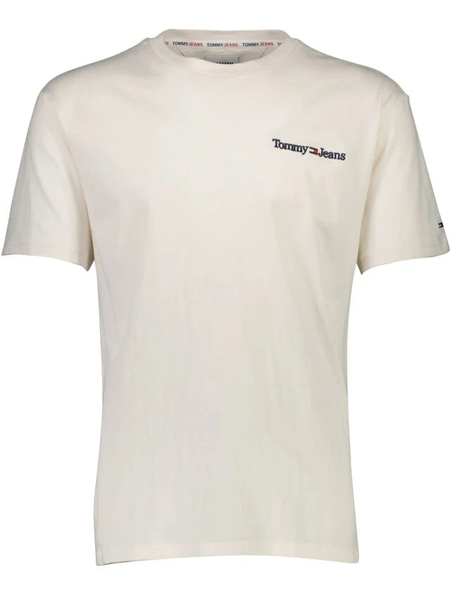 Tommy Jeans Casual T-shirt – Wit – Heren