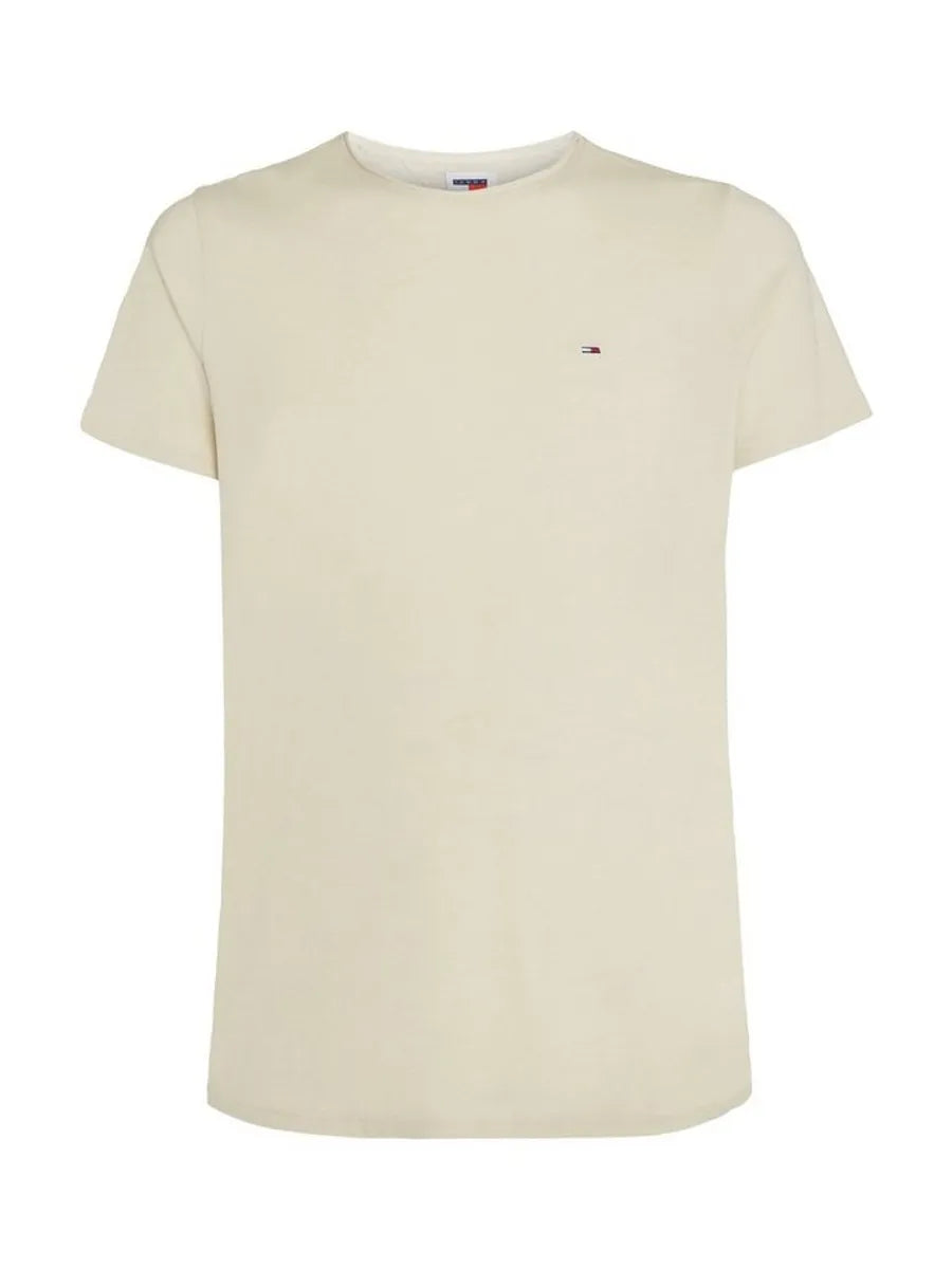 Tommy Jeans Slim Fit T-shirt – Beige – Heren