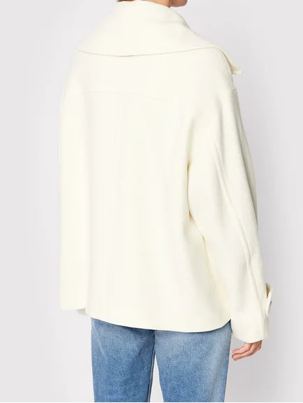 Tommy Hilfiger jas voor het overgangsseizoen – gestreept/beige – dames