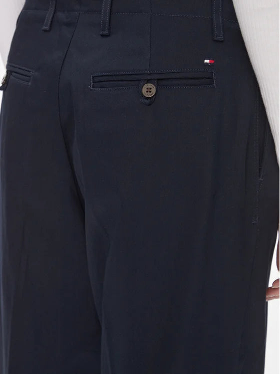 Tommy Hilfiger Relaxed Fit Broek – Marineblauw – Dames