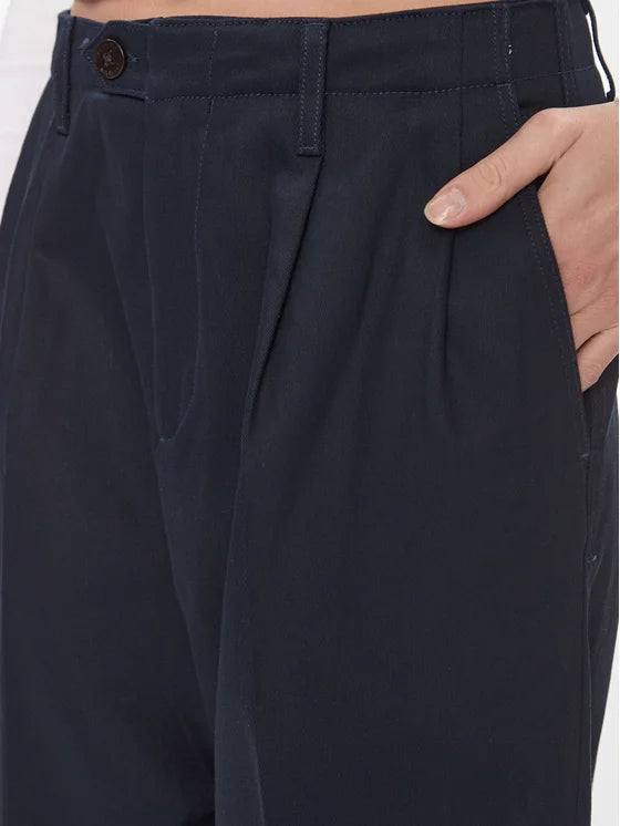 Tommy Hilfiger Relaxed Fit Broek – Marineblauw – Dames