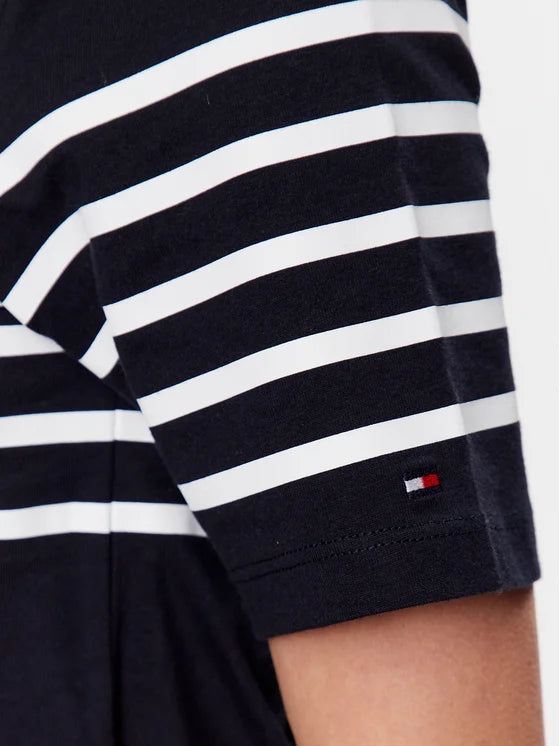 Tommy Hilfiger Casual Regular Fit Jurk – Marineblauw – Dames