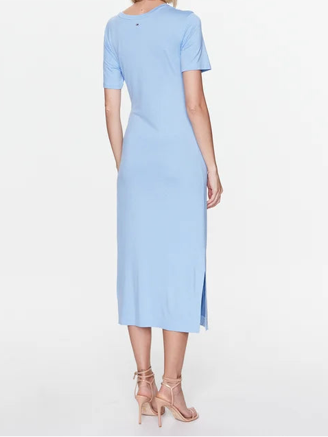 Tommy Hilfiger Regular Fit Jurk – Blauw – Dames