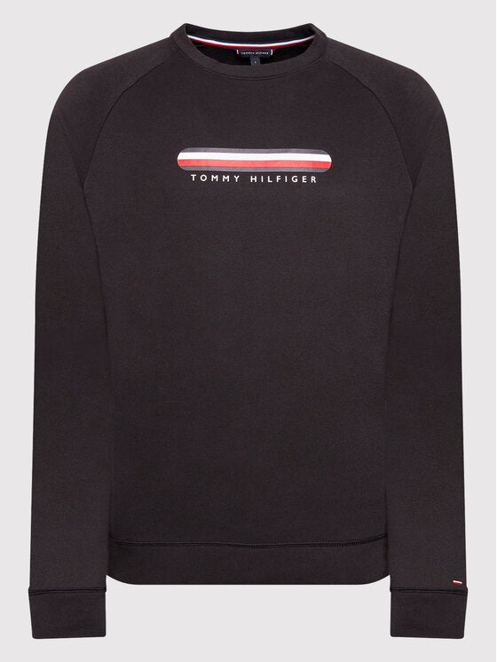 Tommy Hilfiger Logo Sweatshirt – Black – Men