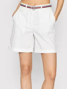 Tommy Hilfiger Regular Fit Shorts – Wit – Dames
