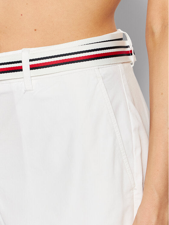 Tommy Hilfiger Regular Fit Shorts – Wit – Dames