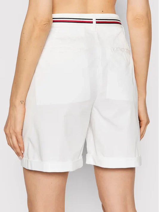 Tommy Hilfiger Regular Fit Shorts – Wit – Dames