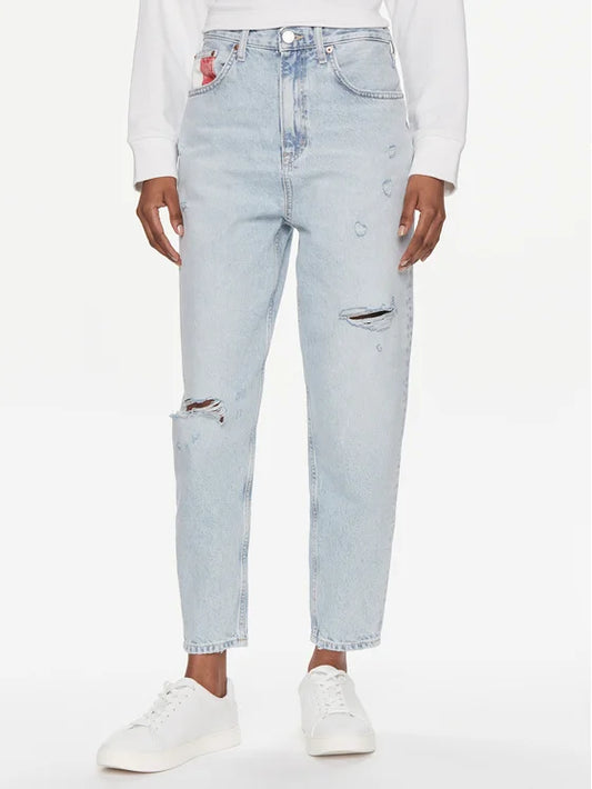 Tommy Jeans Mom Fit Jeans – Blauw – Dames