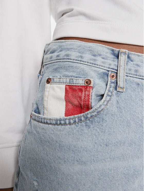 Tommy Jeans Mom Fit Jeans – Blauw – Dames
