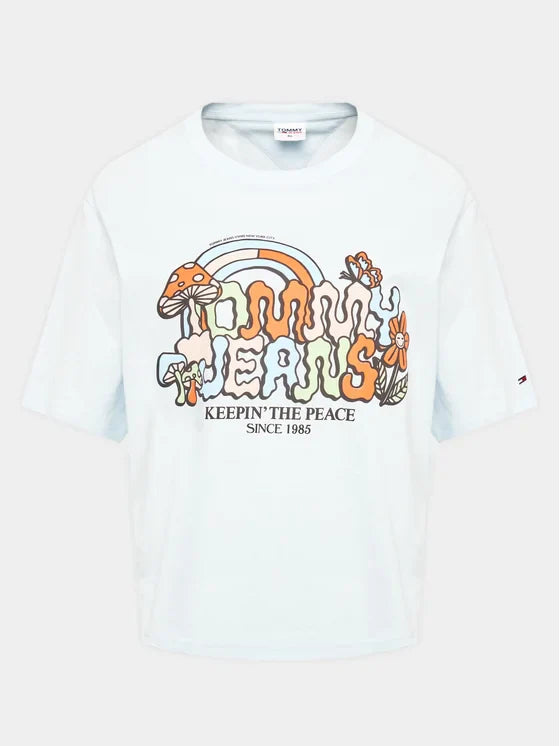 Tommy Jeans T-shirt – Blauw – Dames
