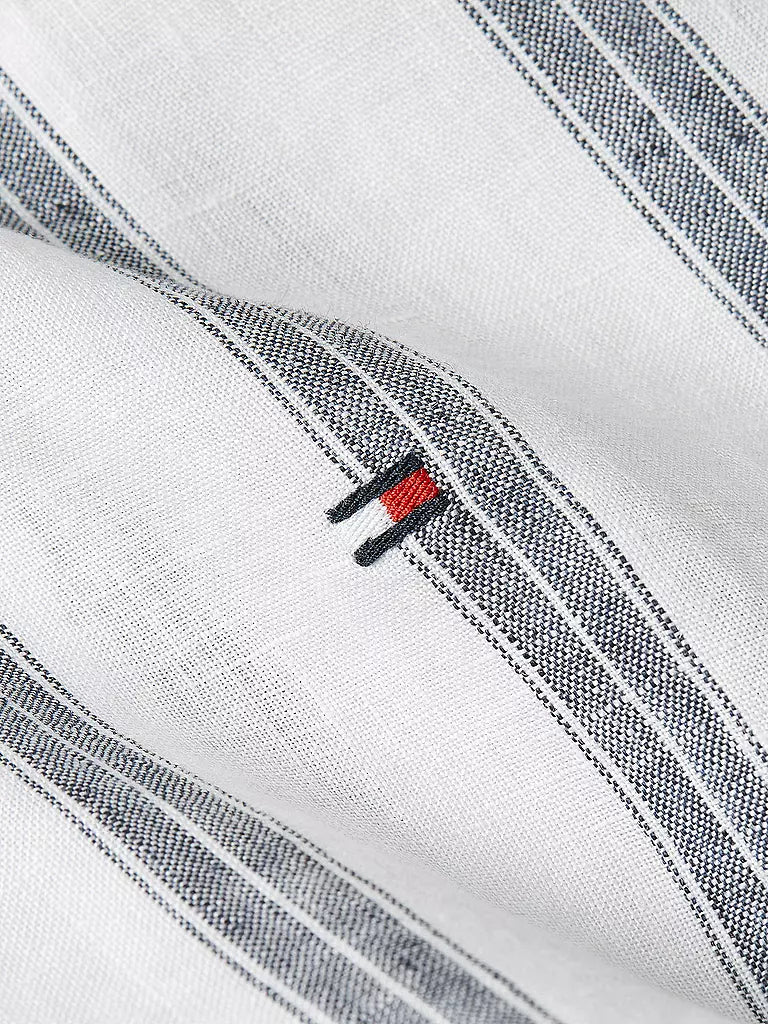 Tommy Hilfiger Gestreept Overhemd – Wit/Grijs – Heren
