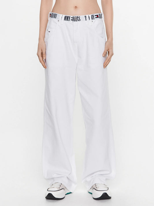 Tommy Jeans Baggy Fit Jeans - Wit - Dames