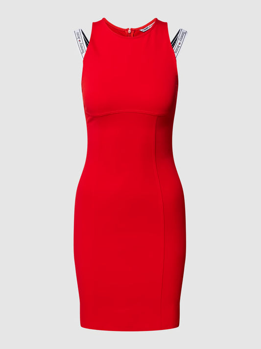 Tommy Jeans mini-jurk met bandjes – Rood – Dames