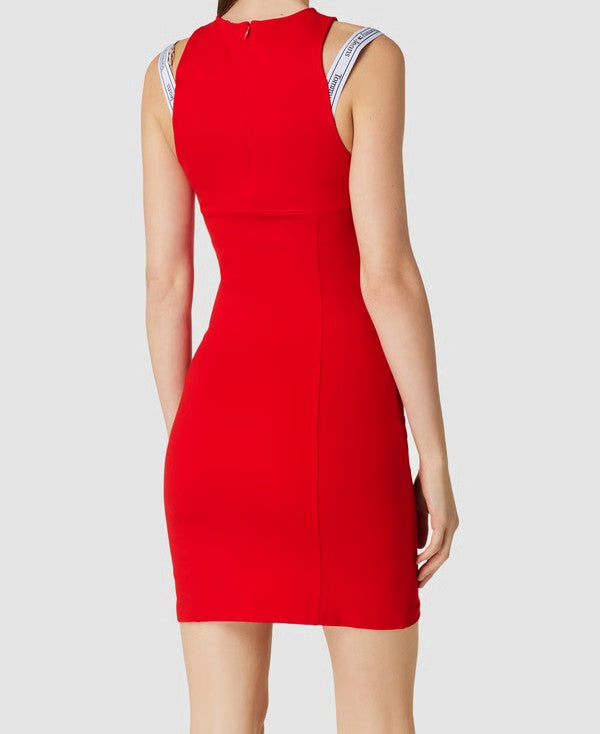Tommy Jeans mini-jurk met bandjes – Rood – Dames