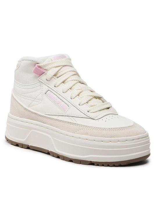 Reebok Club Geo Mid sneakers – Beige/Wit – Dames