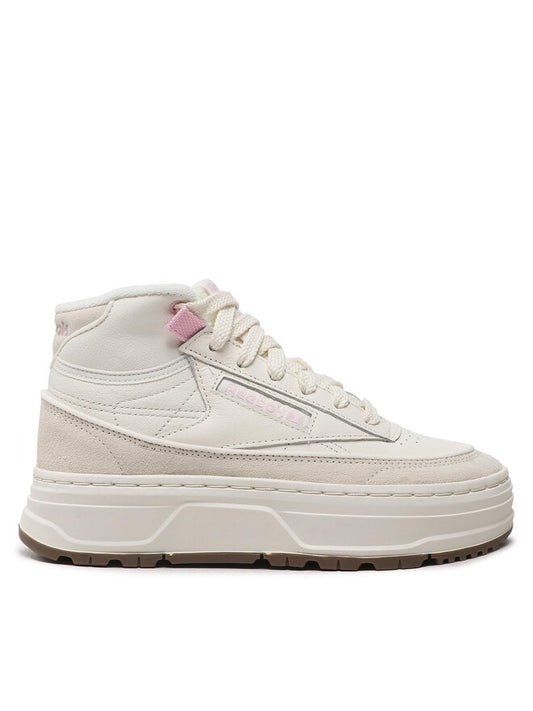 Reebok Club Geo Mid sneakers – Beige/Wit – Dames