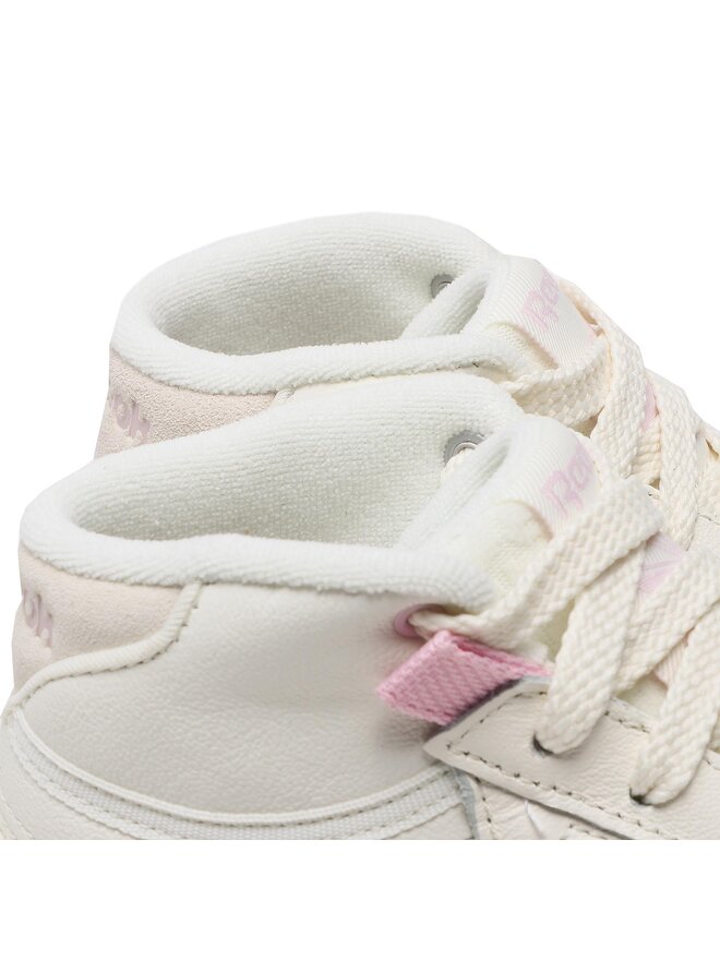 Reebok Club Geo Mid sneakers – Beige/Wit – Dames