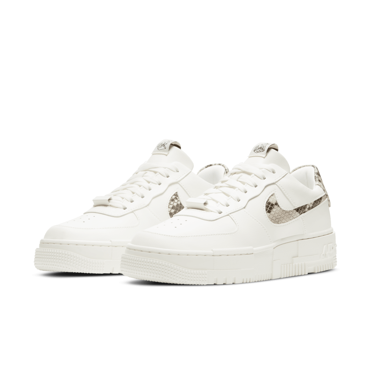 Nike Air Force 1 Pixel Snake Sneakers – Wit/Beige – Heren