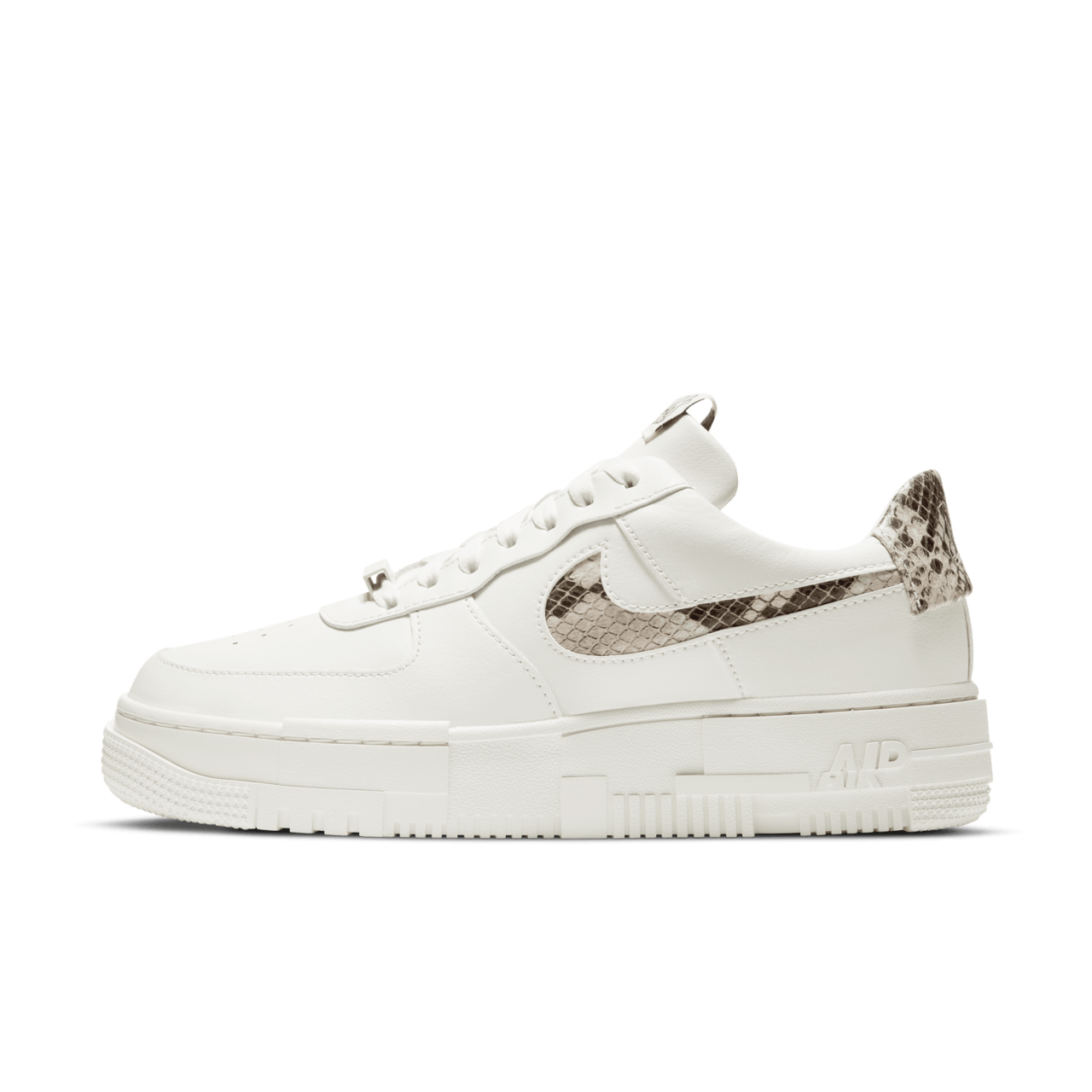 Nike Air Force 1 Pixel Snake Sneakers – Wit/Beige – Heren