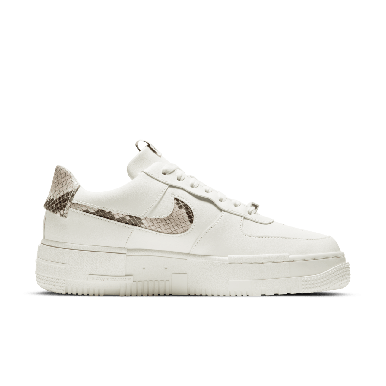 Nike Air Force 1 Pixel Snake Sneakers – Wit/Beige – Heren