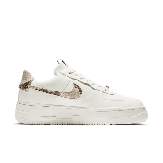 Nike Air Force 1 Pixel Snake Sneakers – White/Beige – Men