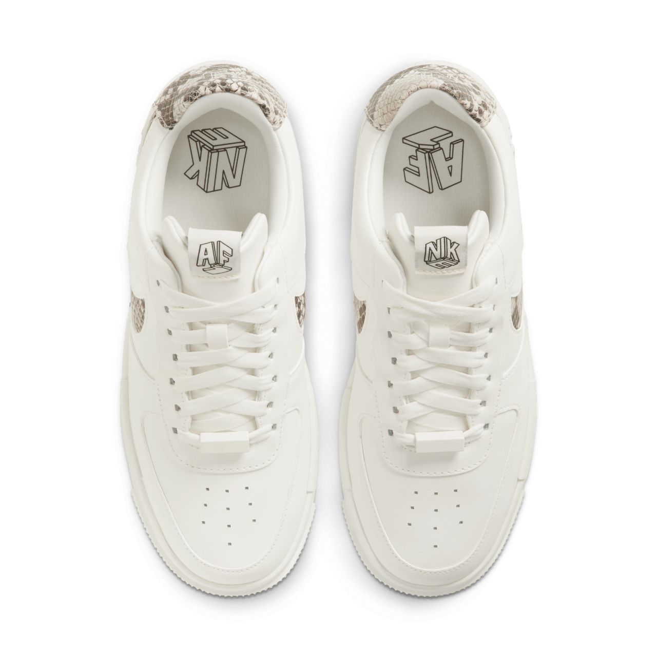 Nike Air Force 1 Pixel Snake Sneakers – Wit/Beige – Heren