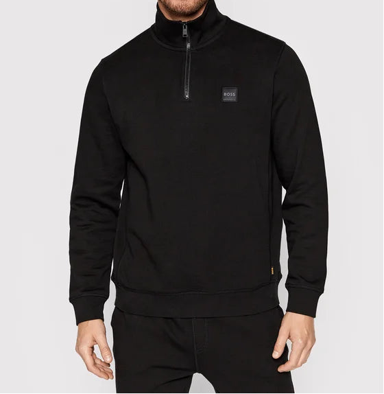 BOSS Half-Zip Sweatshirts – Zwart – Heren